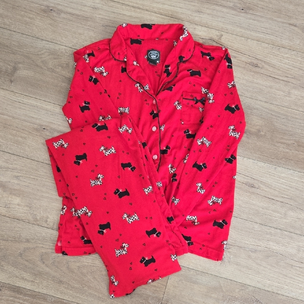 Laura Ashley Scottie/Westie Terrier Pajama Set